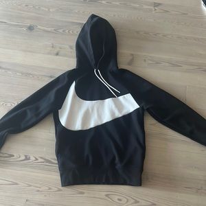 Nike black Hoodie with large swoosh men’s size S
